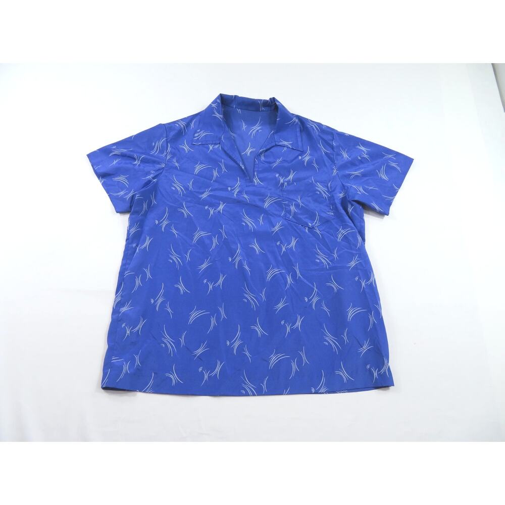 Men's Casual Shirt, Clubbing Rave Disco, Lightweight Purple White Sz L-XL? 1980s